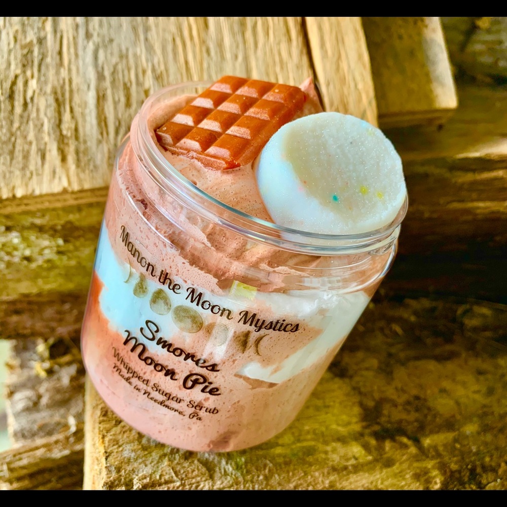 S’mores moon pie whipped sugar scrub